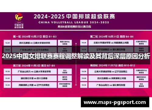 2025中国女排联赛赛程调整解读及其背后深层原因分析