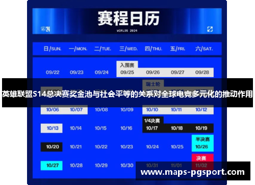 英雄联盟S14总决赛奖金池与社会平等的关系对全球电竞多元化的推动作用